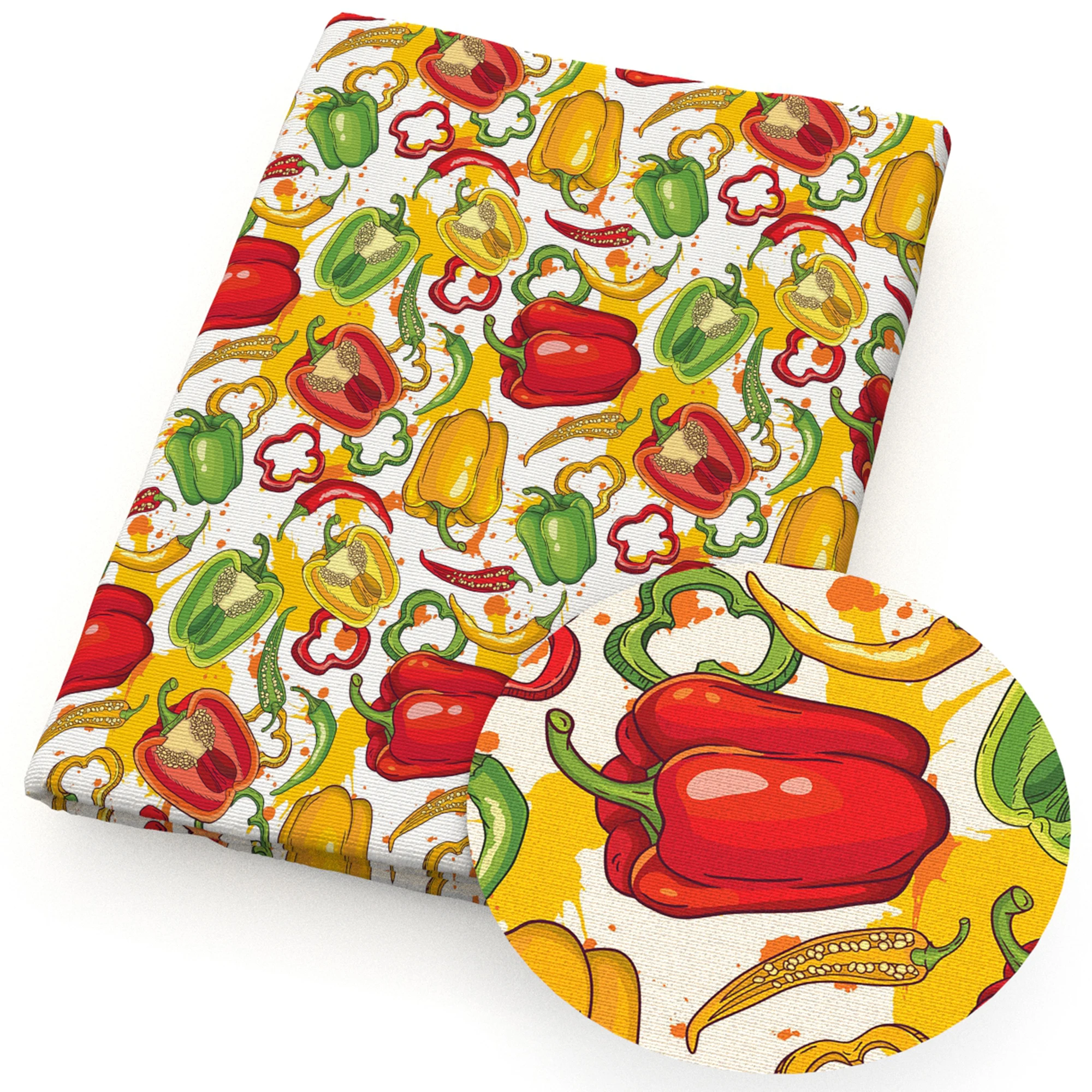 50*145 см лоскутный перец чили овощи полиэфирная хлопковая ткань шитье рукоделие