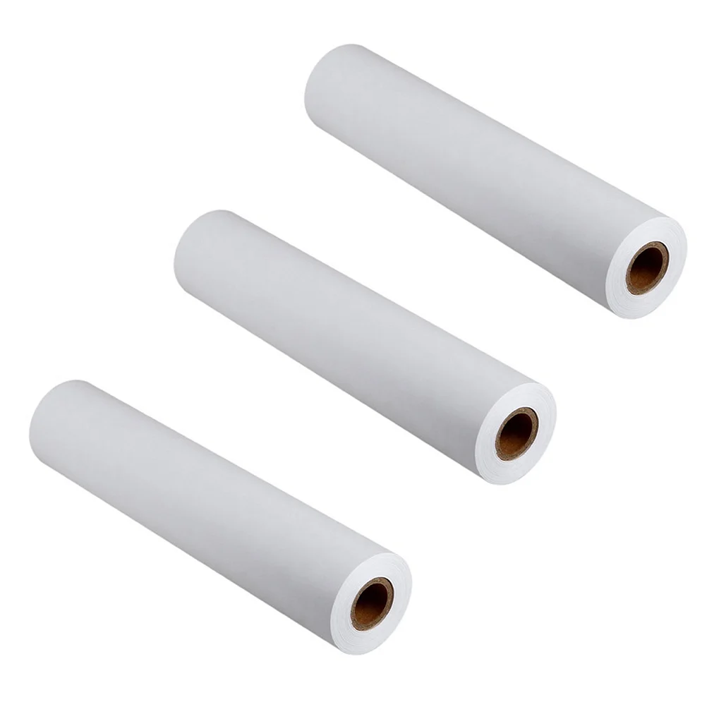 

3 Rolls Drawing Paper Graffiti School Accessories White Supplies Scrawl Dropshipping Sketch