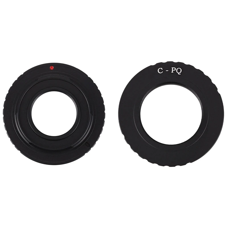 

RISE-2 Pcs Black C Lens Adapter: 1 Pcs For Fujifilm X Mount Fuji X-Pro1 X-E2 X-M1 & 1 Pcs For Pentax Q Q7 Q10 Q-S1