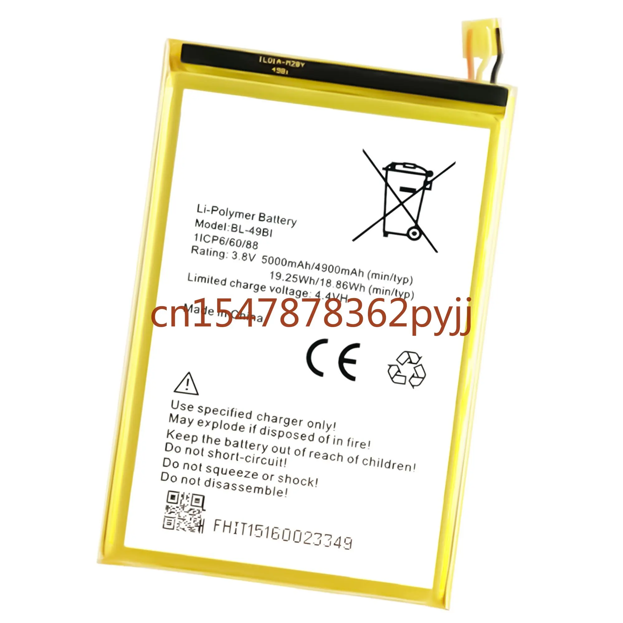 

High quality battery For itel / 1516 BL-49Bi 5000mAh Phone Battery Series