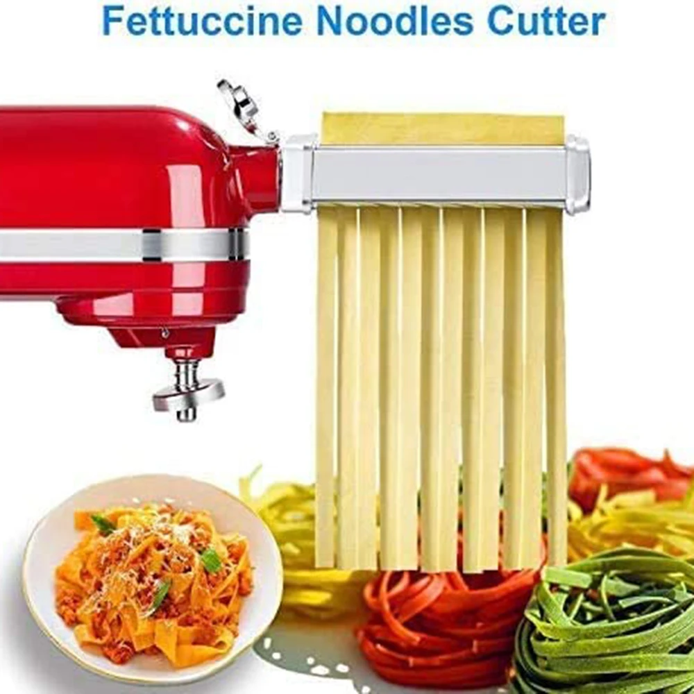 

Pasta Maker Stainless Steel Pasta Spaghetti Roller Stand Type Mixer Noodle Press Attachment Kitchen Tool for KitchenAid
