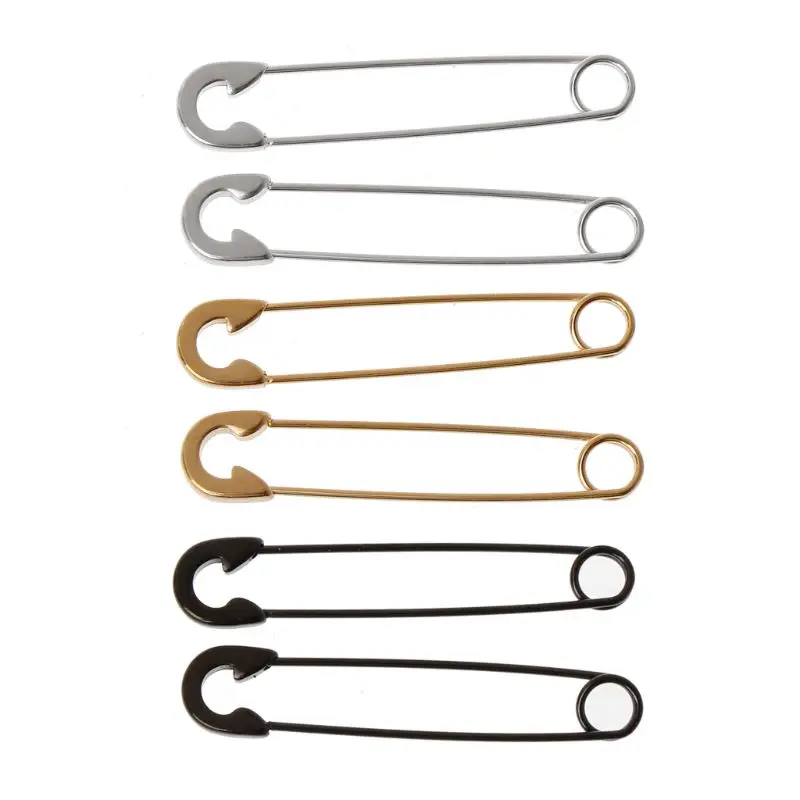 

Fashionable Women Safety Pins Stainless Steel Long Stud Earrings Jewelry Decoration Earrings Studs for Adult Teens Girls