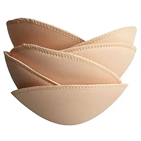 1/2/3Pairs Round Bra Inserts Pads Removable Sponge Bra Pads for Women Breast Push Up Enhancer Bra Pad Cups Insert Bra Bikini