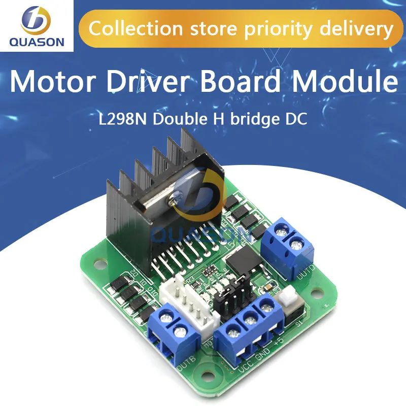 Dual H Bridge L298N DC Stepper Motor Driver Controller Board