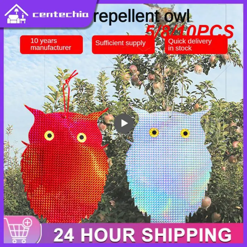 

5/8/10PCS Bird-repellent Owl Balcony Bird Repellent New Owl Shape Agricultural Orchard Bird Repellent