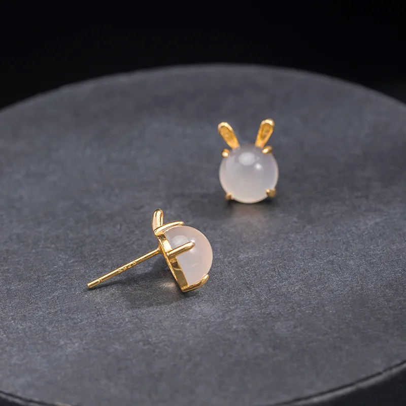 Настоящий Халцедон из стерлингового серебра 925 пробы женский индивидуальный