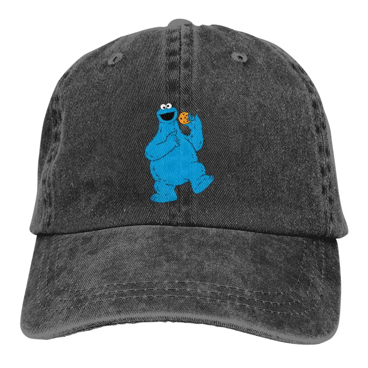 

Sesame Street Bert Educational Animation Multicolor Hat Peaked Women's Cap Eat Cookie Personalized Visor Protection Hats