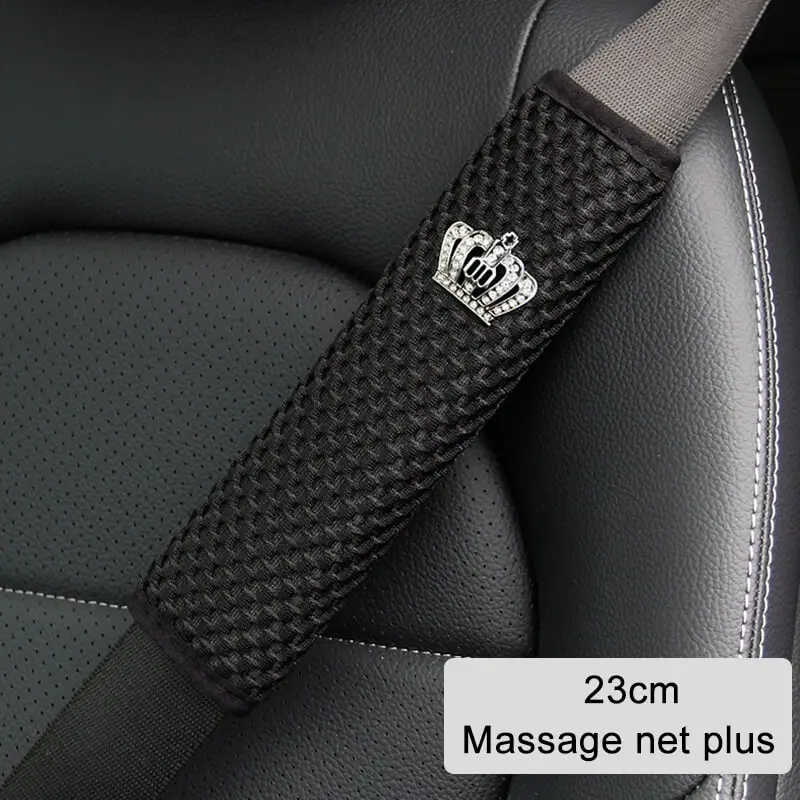 

Car Seat Belt Shoulder Guard Padding Pad Four Seasons Massage Net Breathable Car Interior Accessories