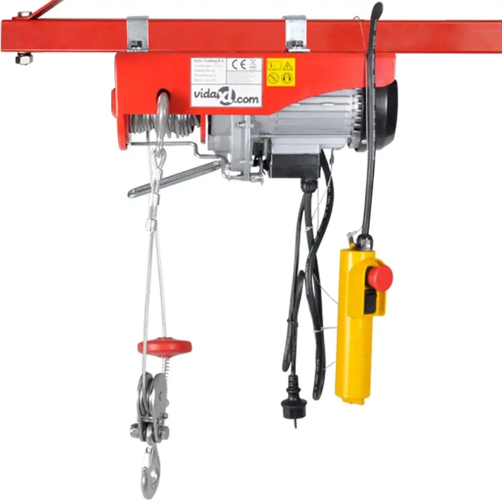 

Electric Hoist 500W 100/999kg Compact Size Mechanic Safe Workshop Tools Remote Control for Warehouses Garage Lifting Accessories