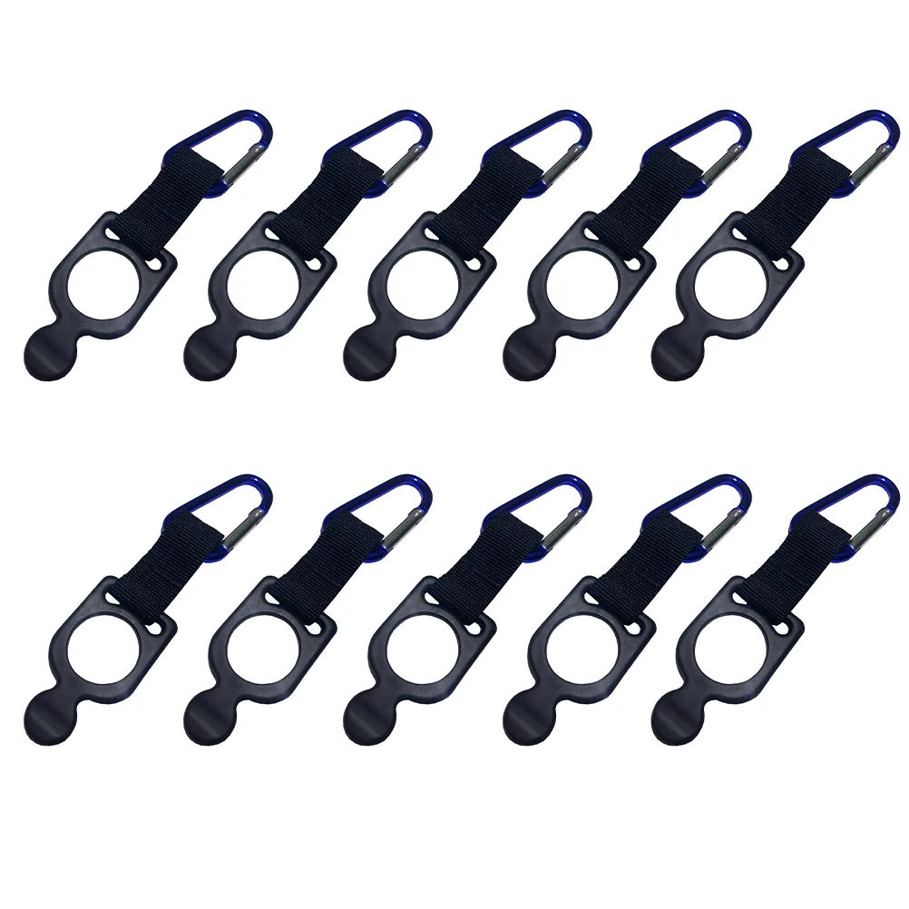

10Pcs D Shaped Carabiners Bottle Drink Buckles Convenient Kettle Carrier Clips