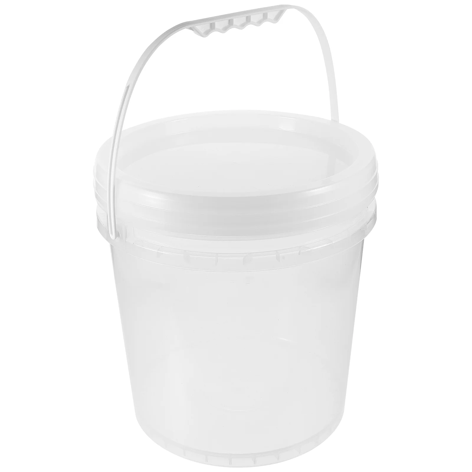 

Paint Holder Sealants Storage Bucket Plastic Bin Lid Painting Pigment Hand-held Round