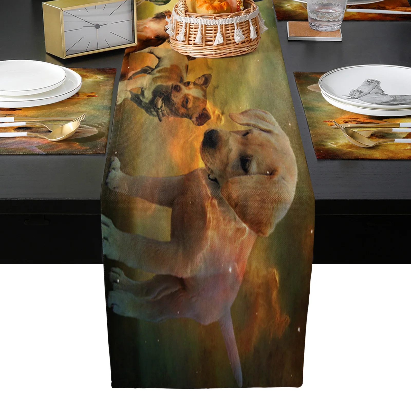 

Night Sky Animal Cat Dog Butterfly Silhouette Dinner Table Decoration Wedding Table Decoration Home Decor Farmhouse Rustic