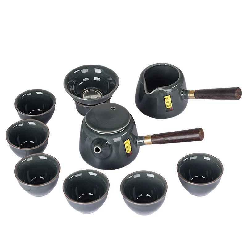 

Ceramic Side Handle Pot Kung Fu Tea Set 10 Head - Cup