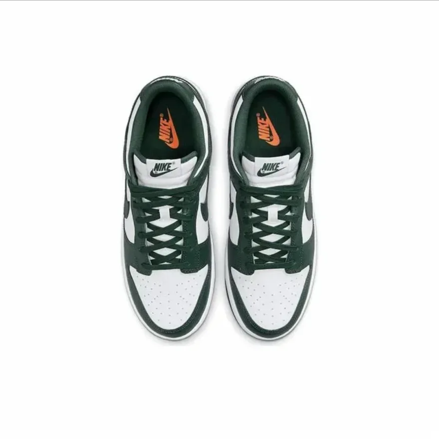 Классические туфли Nike Dunk из коровьей кожи с низким верхом в стиле ретро Varsity Green