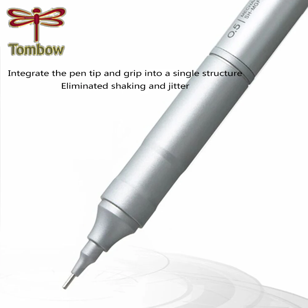 Фото 1 шт., японский механический карандаш TOMBOW MONO, металлический с низким центром тяжести, 0,5 мм, художественная роспись, школьные канцелярские принадлежности №2