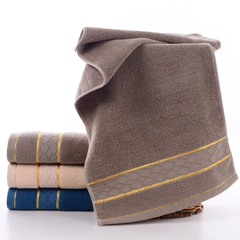 

Cotton bath towel thickened cotton absorbent face wash towel super soft skin-friendly towel solid color adult bath towel