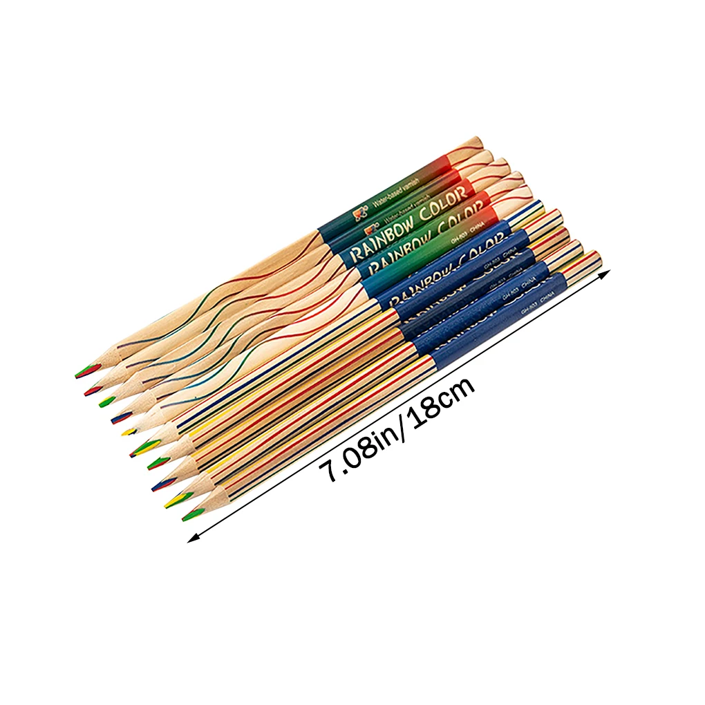 

30pcs Drawing Pencil Set 4 in 1 Rainbow Color Wood Pencil for Art Coloring School Supplies