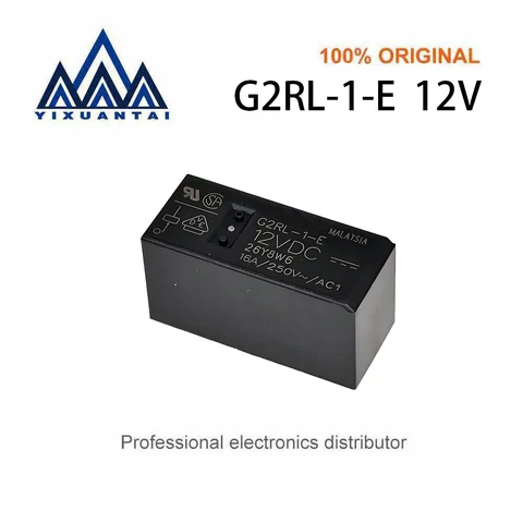 10pcs/Lot  G2RL-1-E-12VDC G2RL-1-E-DC12V G2RL-1-E-12V G2RL-1-E 12VDC 16A/250V 8-Pins  New and Original