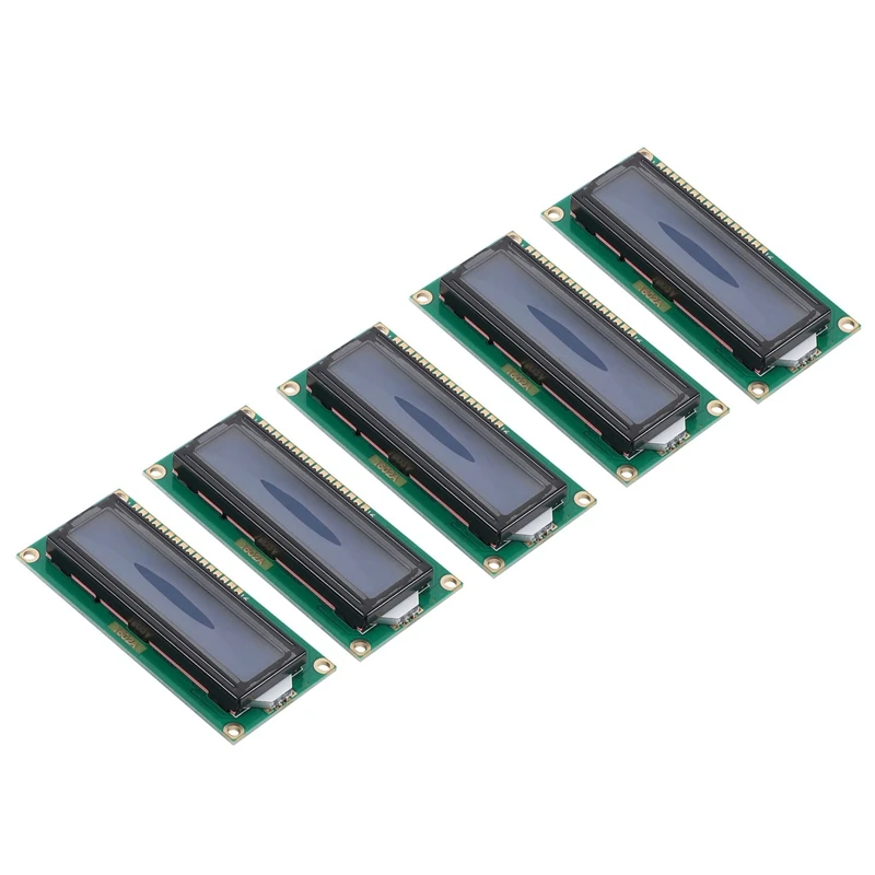 

5x1602 16x2 персонажа ЖК-дисплей LCM модуль HD44780 контроллер Синяя подсветка