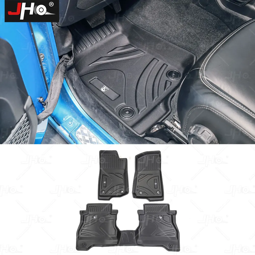 Автомобильные коврики JHO из ТПЭ, водонепроницаемая напольная подкладка, Пылезащитная подкладка для ног, Всепогодная защита для Jeep Gladiator 2022 2023, аксессуары