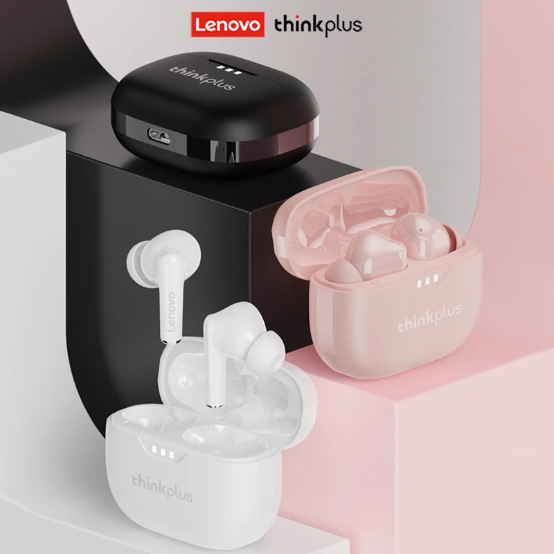 Фото 2023 оригинальные беспроводные наушники Lenovo Bluetooth 5,2, наушники HiFi, спортивные наушники с шумоподавлением, сенсорное управление, новый подарок №1