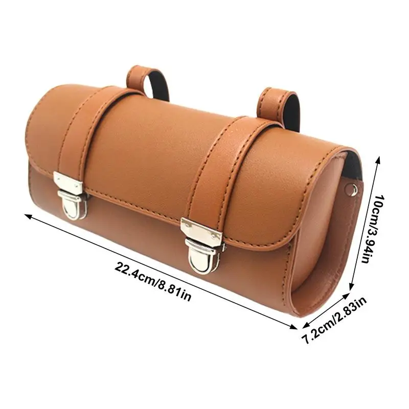 Из искусственной кожи многофункциональная сумка для хранения на руль мотоцикла