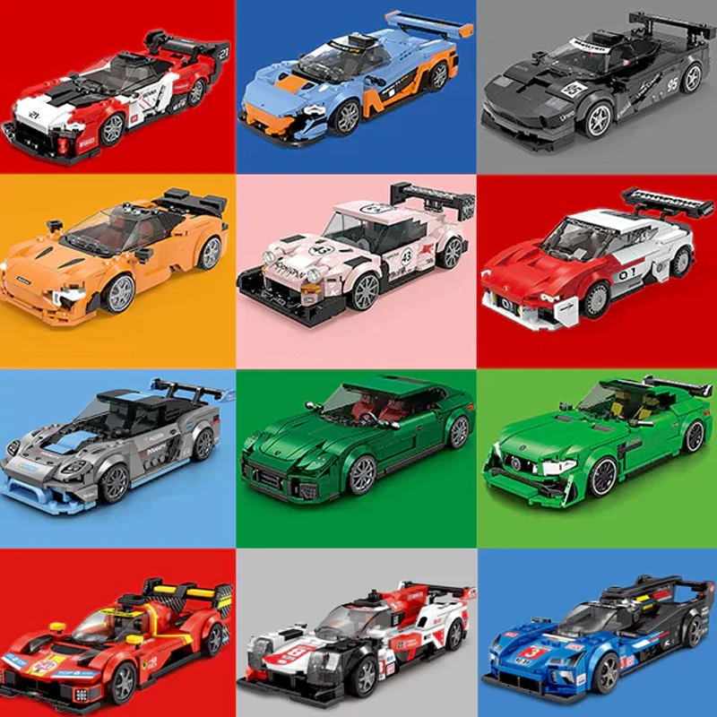 Hypercar P1 F1 GT 750S GR010 SC63 Speed Champion Fast Racing Car Blocks - Маленькое Здание