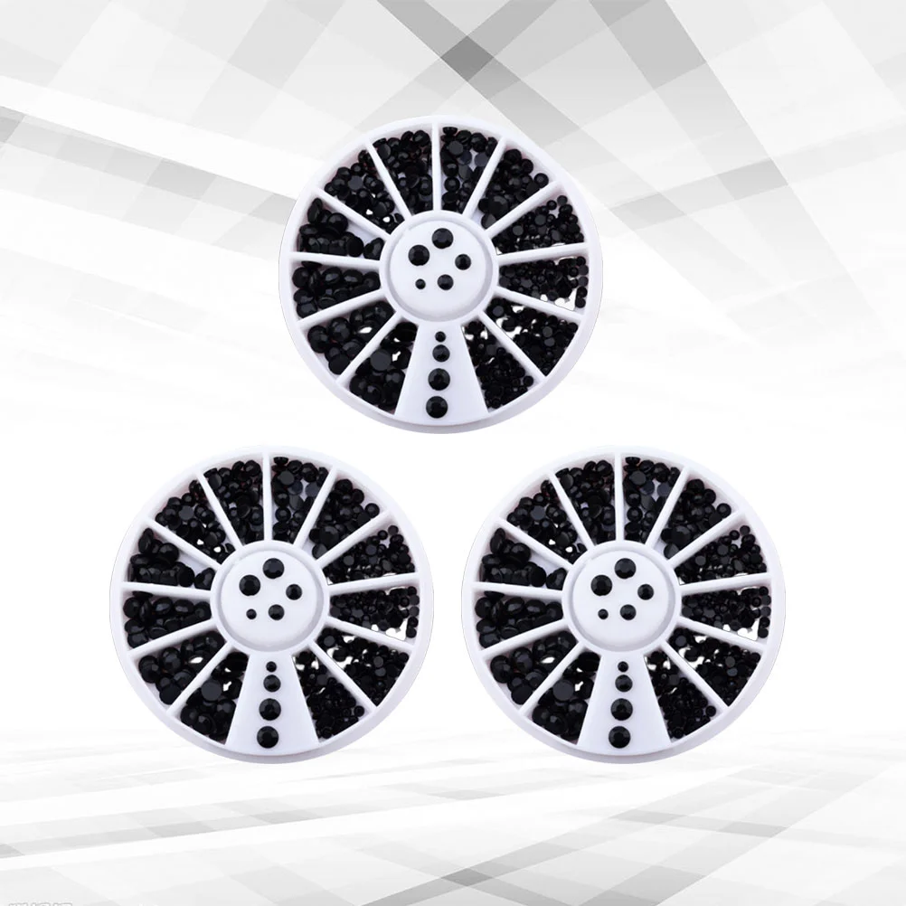 3 шт. 2 мм декоративная дрель для ногтей изысканная маникюрная с плоским дном и