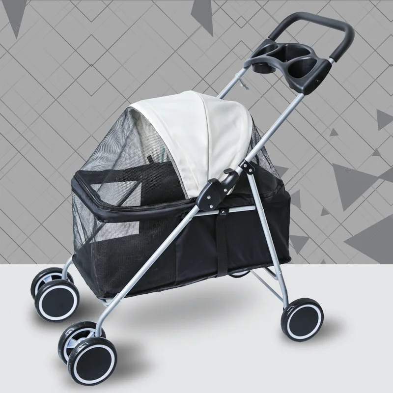 

One-click Folding Carrier For Dogs Car Bag Separation Dog Car Seat Strong Load-bearing Pet Trolley Lightweight Puppy Accessories