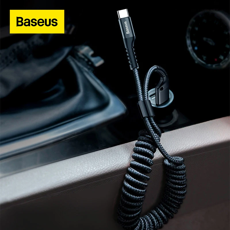 

Baseus USB Type-C Cable for xiaomi mi 9 mi 8 a2 for Car Styling Storage Mobile Phone 2A Charging Type-C Cable for Samsung S9 S8