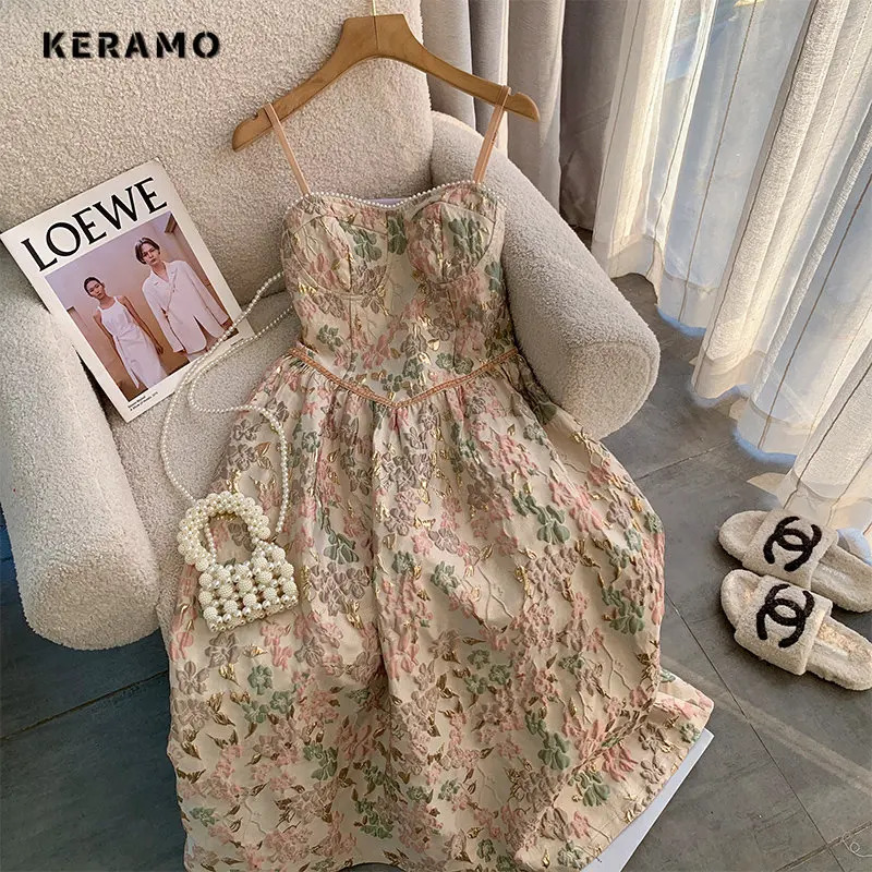 

Женское винтажное шифоновое платье с открытой спиной и цветочным принтом