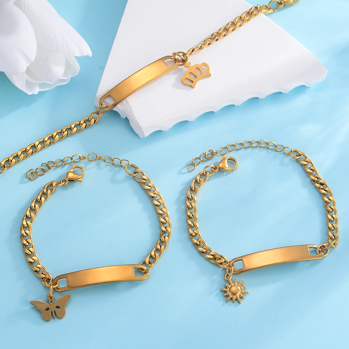 Индивидуальный индивидуальный браслет с именем и идентификатором