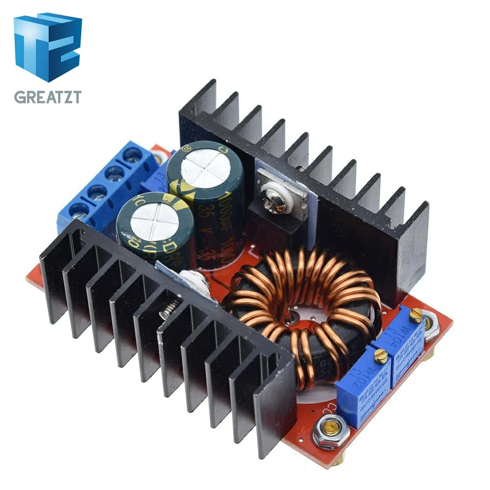 Преобразователь DC-DC CC CV Buck Boost Converter 9-35 to 1-35V 80W Booster DC Step Down Up Adapter Module Adjustable Voltage Regulator on.