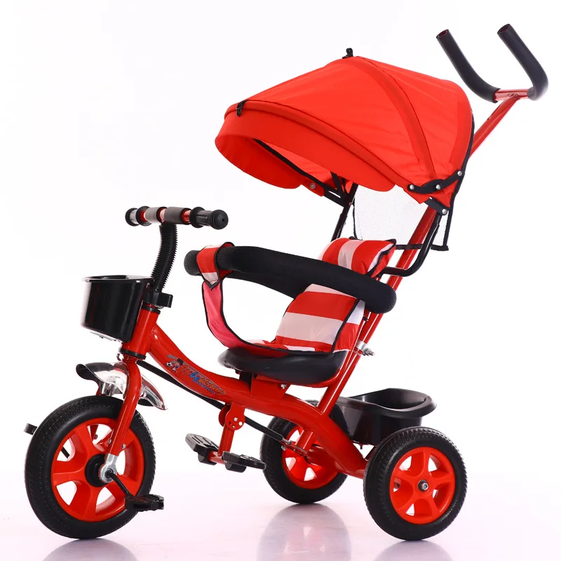 

Baby Tricycle Folding Bicycle Three Wheel Baby Bike Stroller Seat Baby Carriage Pushchair Buggy Pram for Kids Trolley