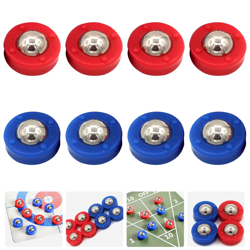 

8 Pcs Crimping Tabletop Shuffleboard Mini Toys Soccer Things Steel Rolling Beads Equipment