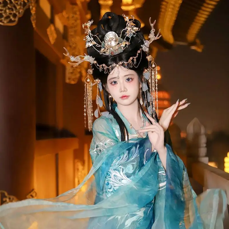 2024 китайский ретро Дуньхуан экзотический стиль головной убор с оленем древний