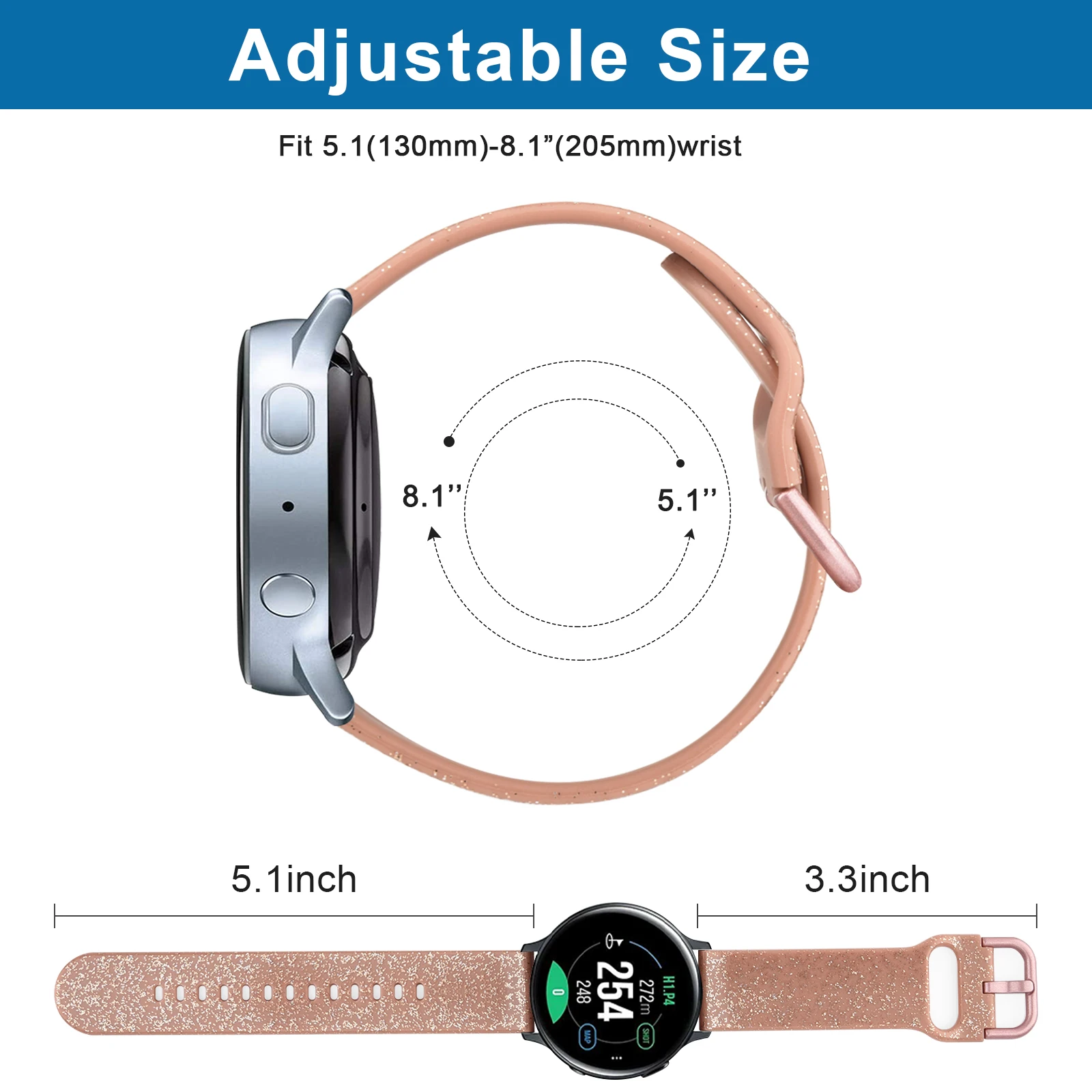 20mm Elegant Silicone Strap For Samsung Galaxy Watch 42mm Band Watchband Bracelet For Samsung Galaxy Watch 42mm Correa Wristband