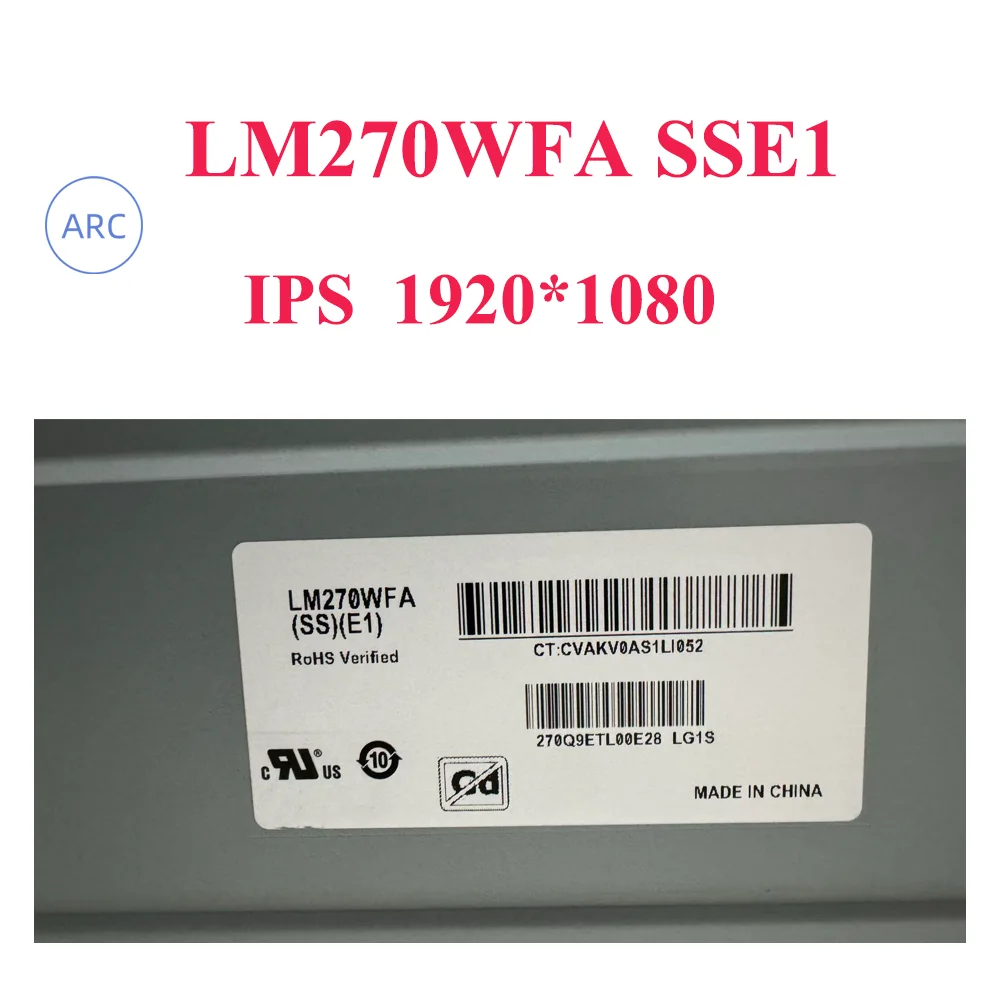 Фото 27-дюймовый оригинальный новый ЖК-экран LM270WFA SSE1 LM270WFA (SS)(E1) IPS 1920*1080 №4