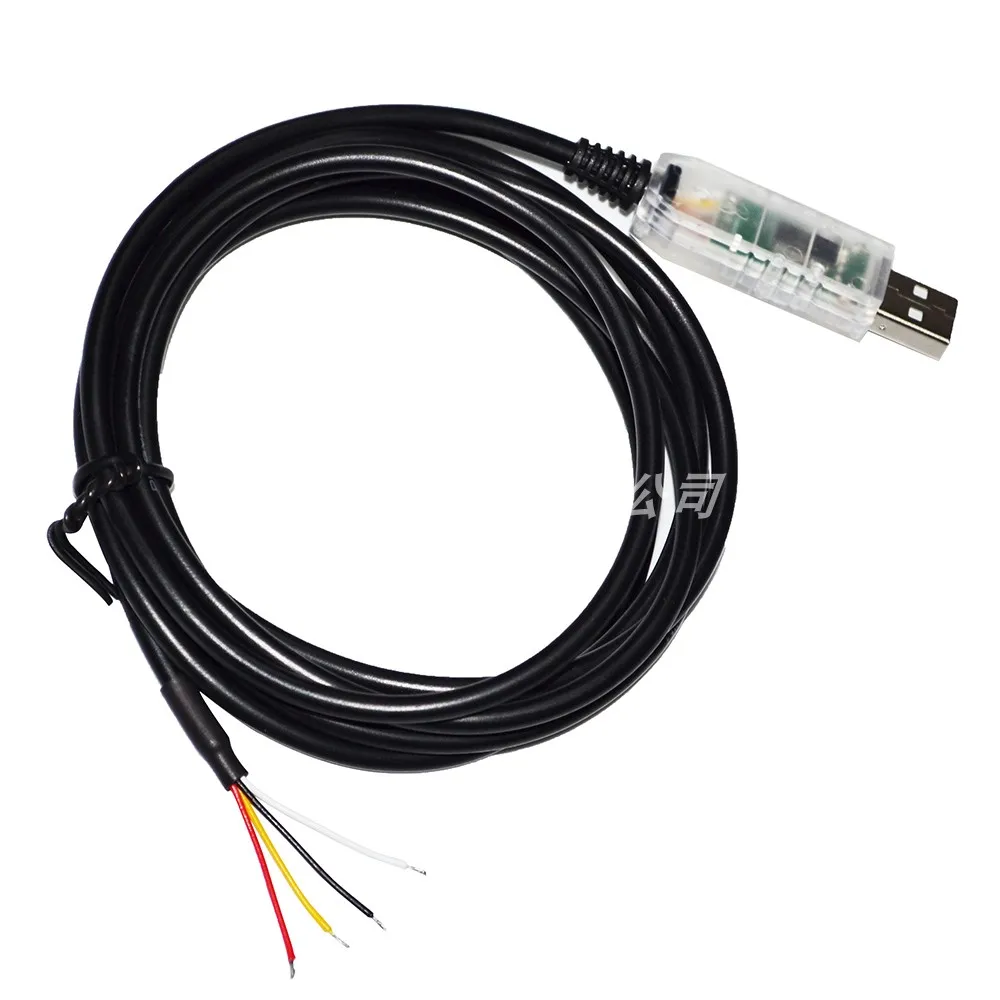

FTDI FT232RL USB to RS485 4P WE four core peeled serial port cable DATA+DATA - GND