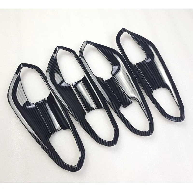 

ABS carbon fiber Door Handle Cover/Bowl Insert Trim Garnish Cup Molding Overlay For Ford Fusion Mondeo 2013 2014 2015 2016 2017