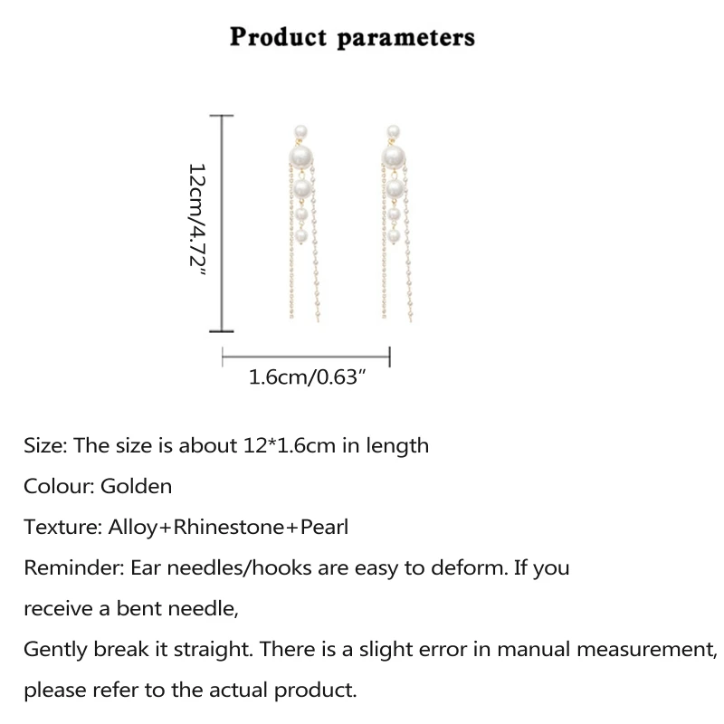Жемчужные серьги-кисточки из серебра 925 пробы длинные серьги-подвески для ушей