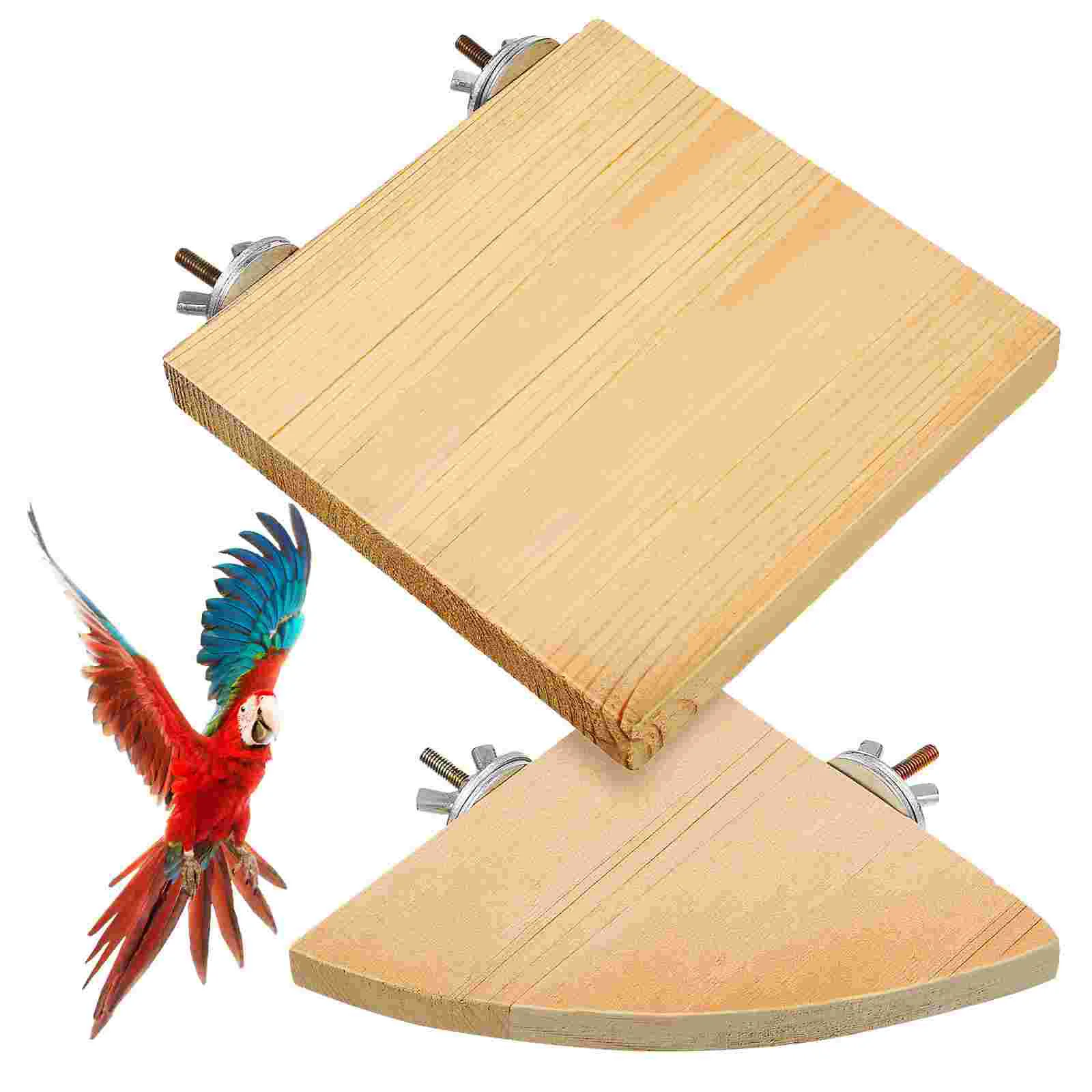 

Tori Stand Platform Bird Perch Platforms Wood Parrot Perches Cockatiels Small Birds Brackets Cage