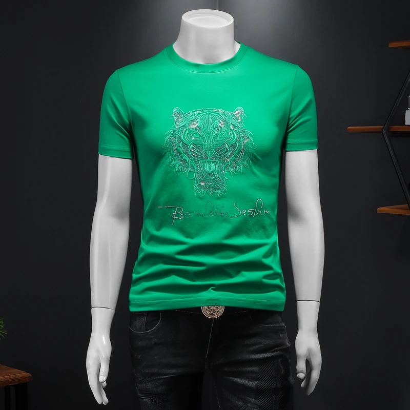 Футболка Мужская/Женская Базовая облегающая с круглым вырезом однотонная