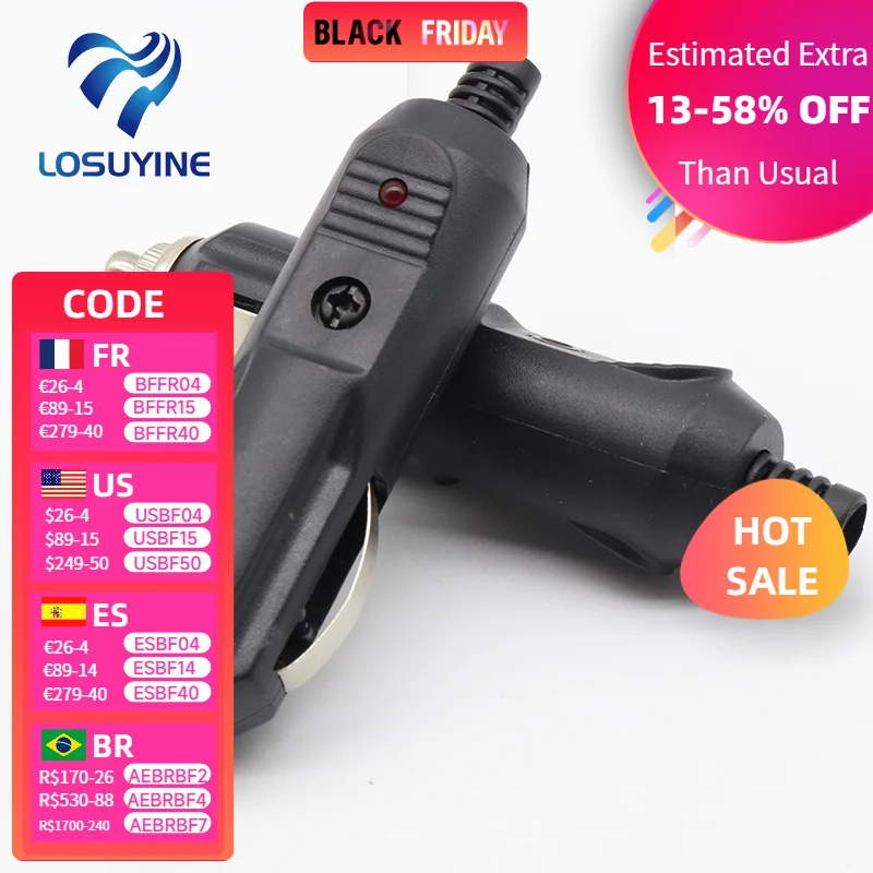 

LOSUYINE автомобильный адаптер светодиодный предохранитель 12В