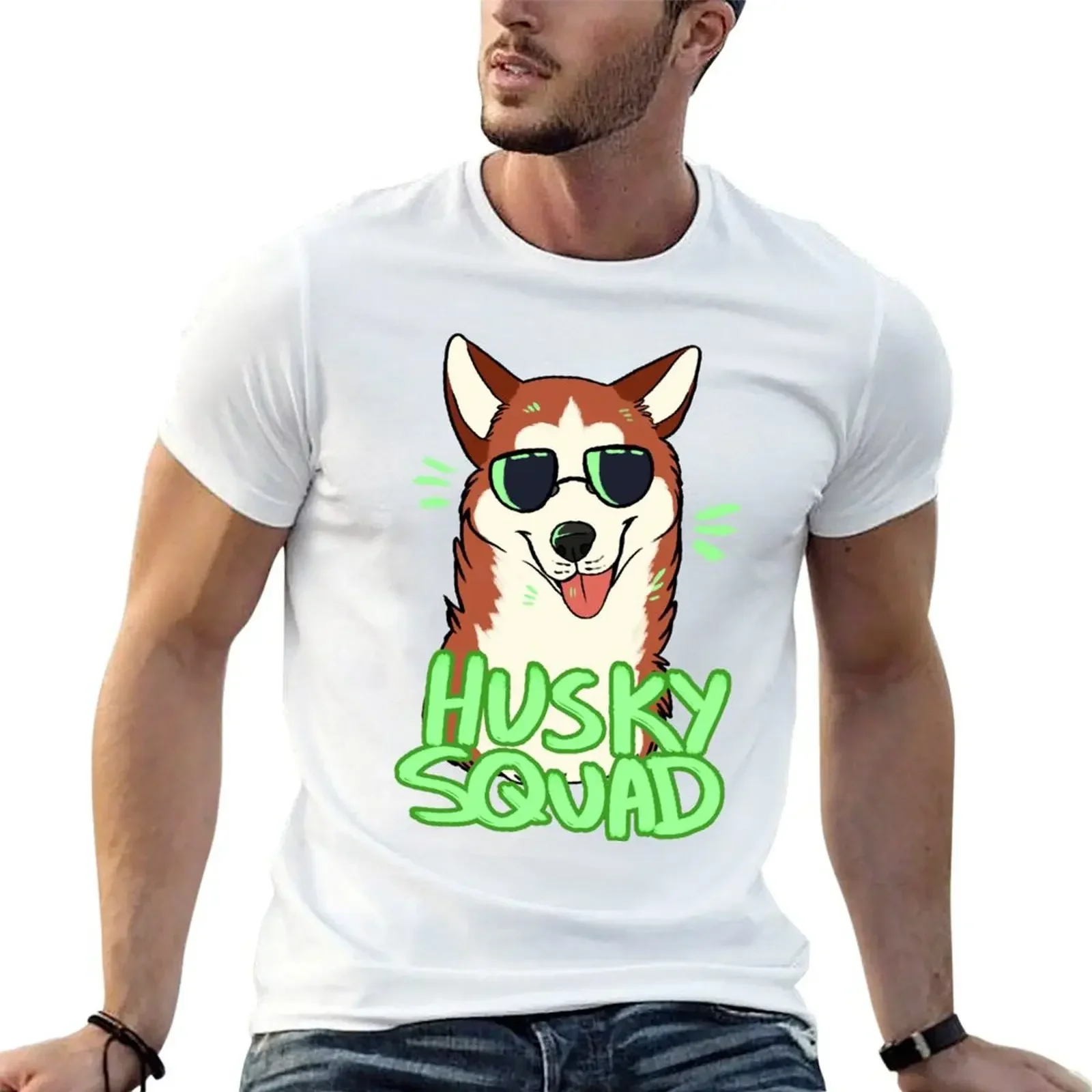Футболка HUSKY SQUAD (медь) с рисунком необходимая футболка рубашки для тренировок