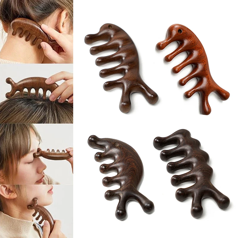 

Sandalwood Hair Comb Anti-static Styling Tool Scalp Relax Acupoint Massager Sandalwood Portable Wooden Handle Comb Styling Tool