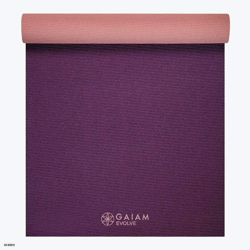 

Evolve by Reversible Yoga Mat, Berry, 5mm