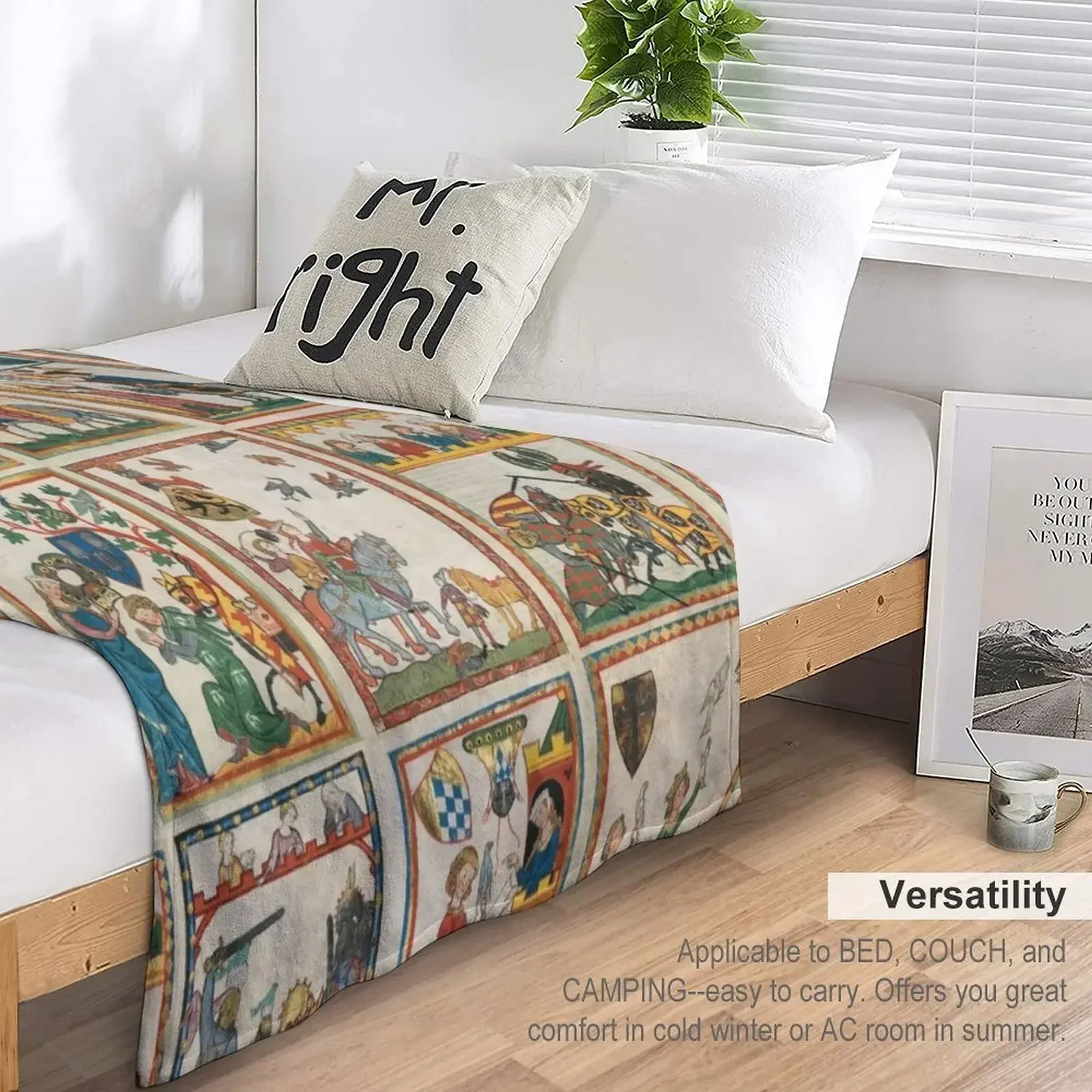 Одеяло Codex Manesse Мягкие большие мягкие одеяла в клетку