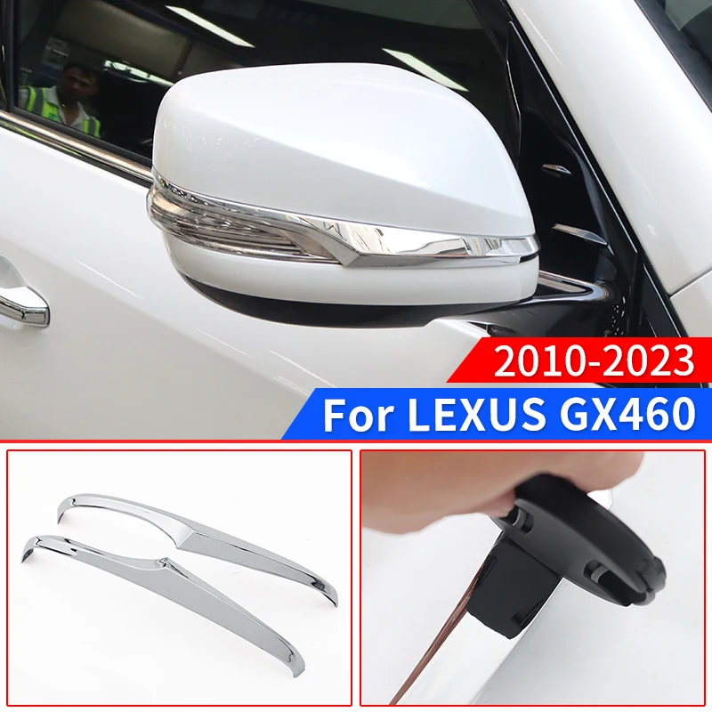 

Rearview Mirror Cover Highlight Strip Chrome For 2010-2023 Lexus GX 460 GX460 Decoration Modification Accessories 2022 2021 2020