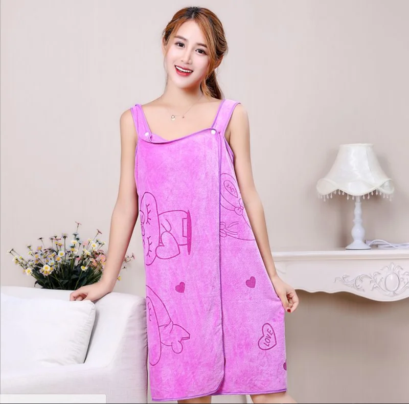 Microfiber Soft Bath Towel Fashion Women Sexy Wearable Quick Dry Magic Bathing Beach Spa Bathrobes Wash Clothing Dresses |